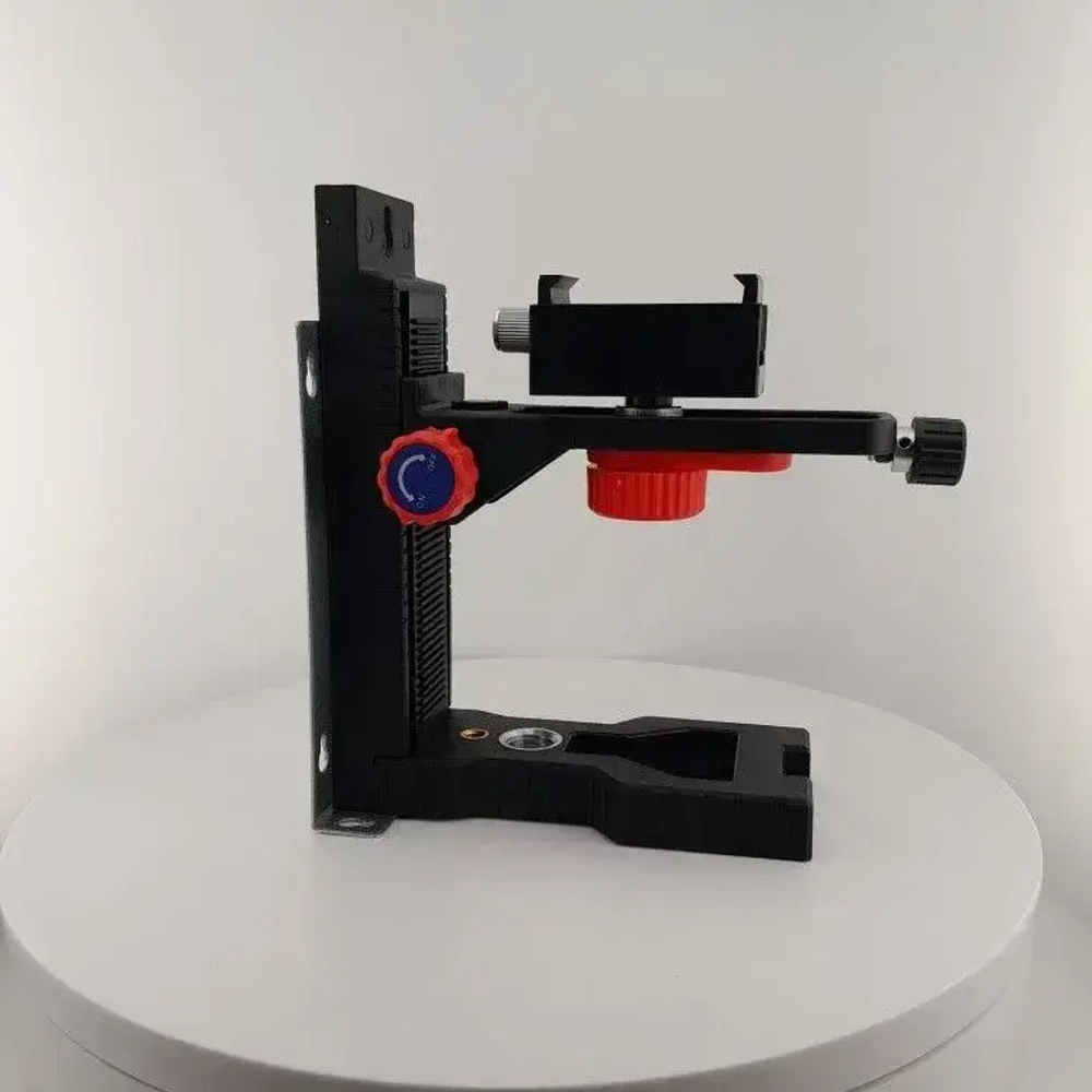 Магнитное крепление кронштейн для лазерного уровня, держатель нивелира с микролифтом универсальный