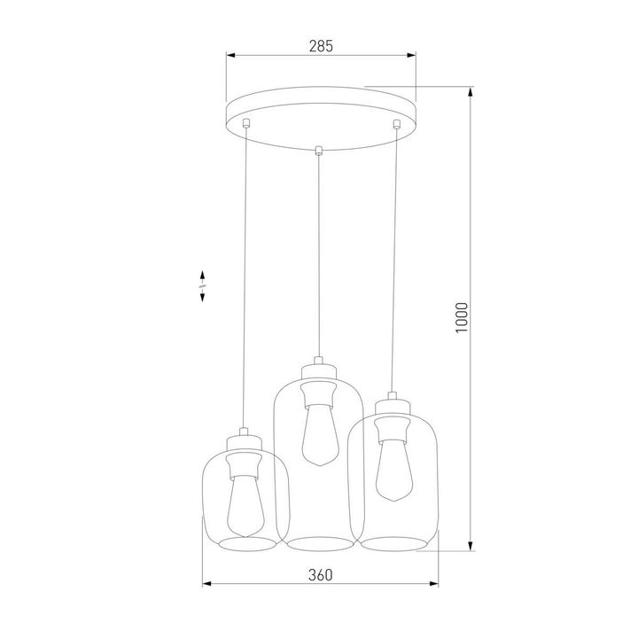 Подвесная люстра TK Lighting 3185 Marco