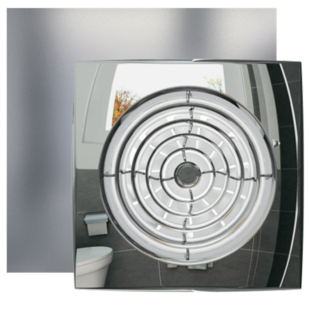 Вентилятор Эра AURA 5C CHROME D125 с обратным клапаном