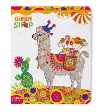 Тетрадь А5 48л. клетка "Сладкое настроение", ассорт. (Альт)