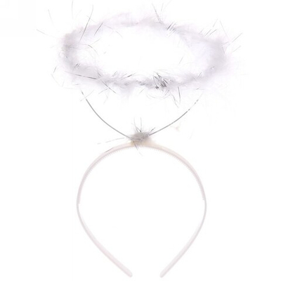 Ободок карнавальный «Ангелочек», белый