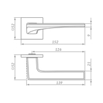 Ручка раздельная K.ARC.Q52.ELEN BL-24 черный