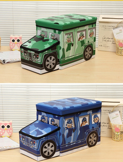 Коробка для хранения игрушек и вещей Blonder Home Jeep Blue BJP/88