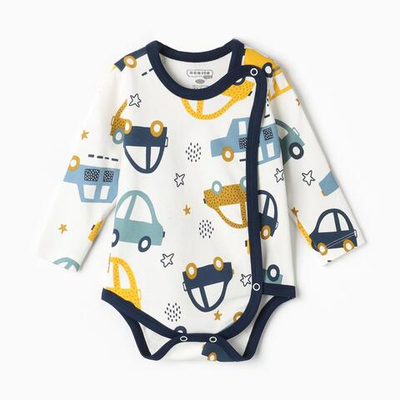 Боди детский, цвет белый/машинки, р. 80 9926974 (BONITO)