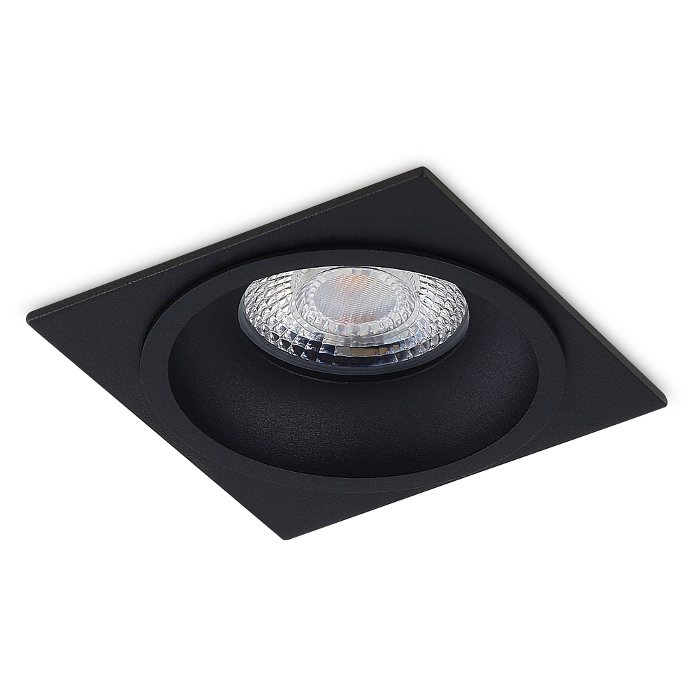 Светильник встраиваемый CRATER,  10W,  923Lm,  4000K,  D82хH40мм,  IP44,  черный