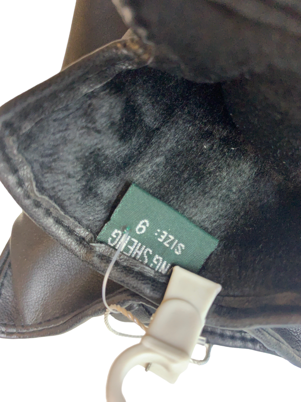 Yongsheng.Эко кожа. Подклад плюш-флис. Перчатки.Женские.10 шт в упаковке.