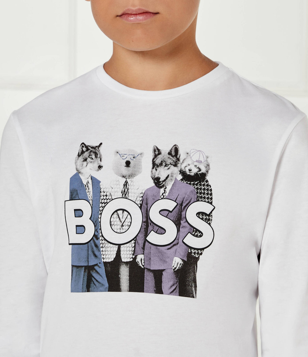 Лонгслив BOSS Kidswear - белый(J51225)