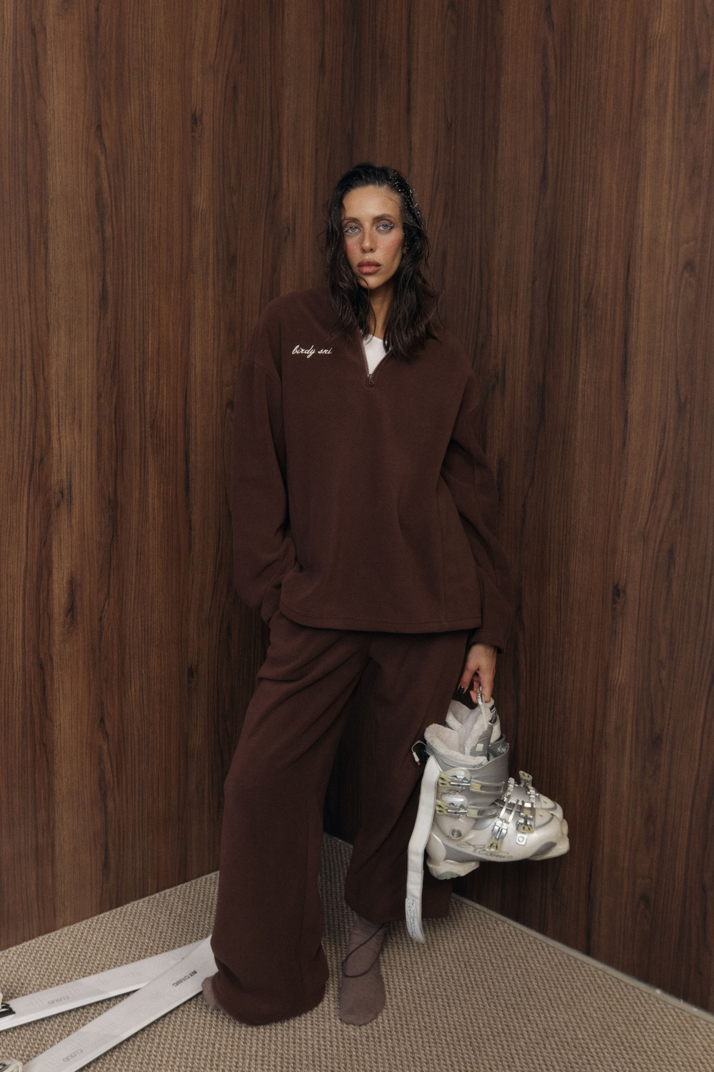 Флисовые брюки Sheregesh | Шоколад