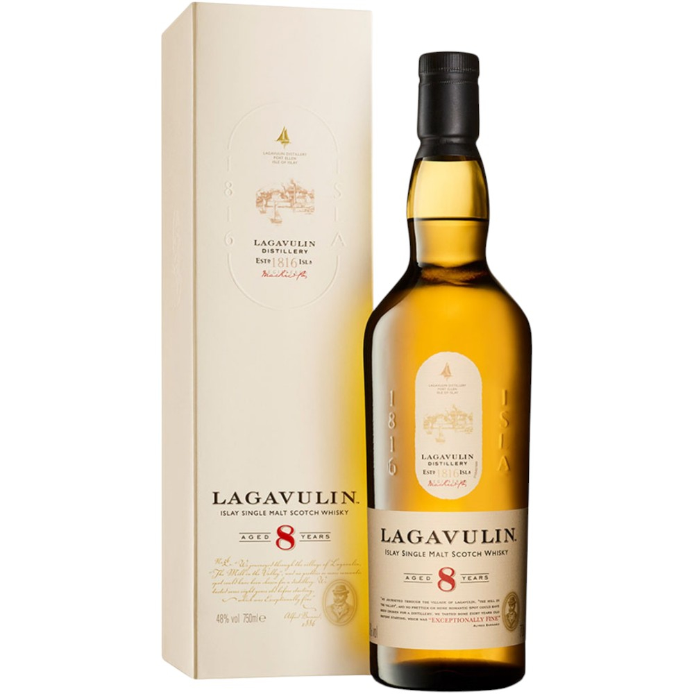 Виски Lagavulin 8 Y.O. 0,7 л. В подарочной коробке
