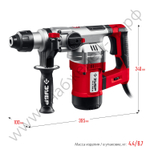 ЗУБР 32 мм, 1500 Вт, перфоратор SDS Plus, АВТ (ПВ-32-1500 ЭВ)