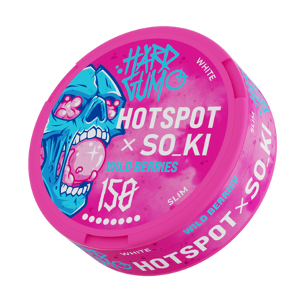 СНЮС HOTSPOT x SO_KI HARD GUM WILD BERRRIES (150МГ) - ЖВАЧКА ЛЕСНЫЕ ЯГОДЫ