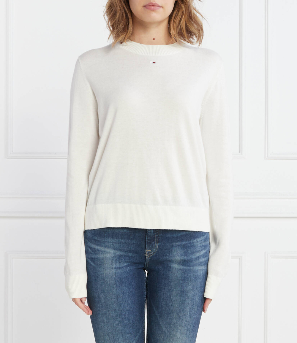 Свитер TJW ESSENTIAL Tommy Jeans - белый(DW0DW16534)