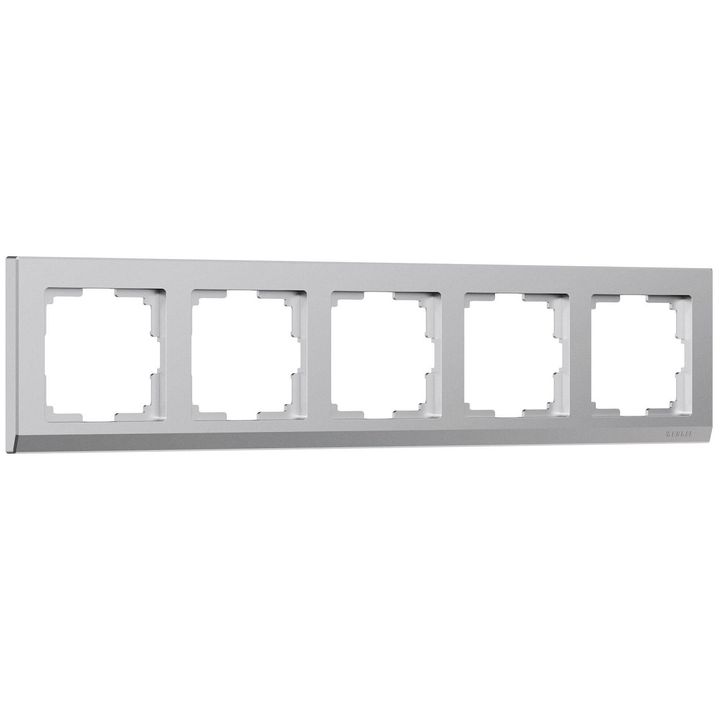 Рамка Werkel Stark на 5 постов серебро W0051865 4690389194979