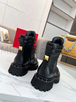 Женские демисезонные ботинки Valentino на шнуровке (Валентино) люкс класса