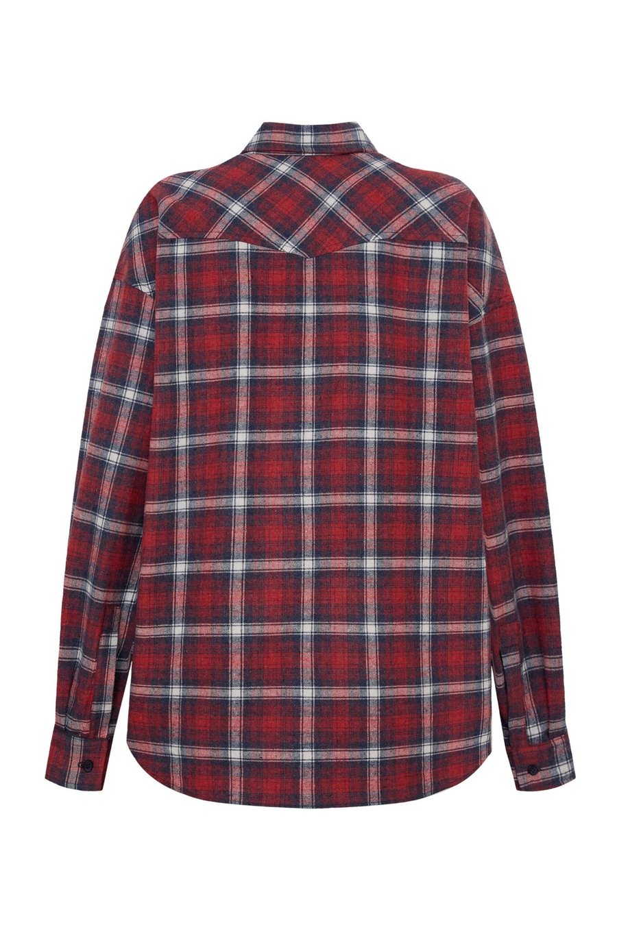 Рубашка в клетку красная