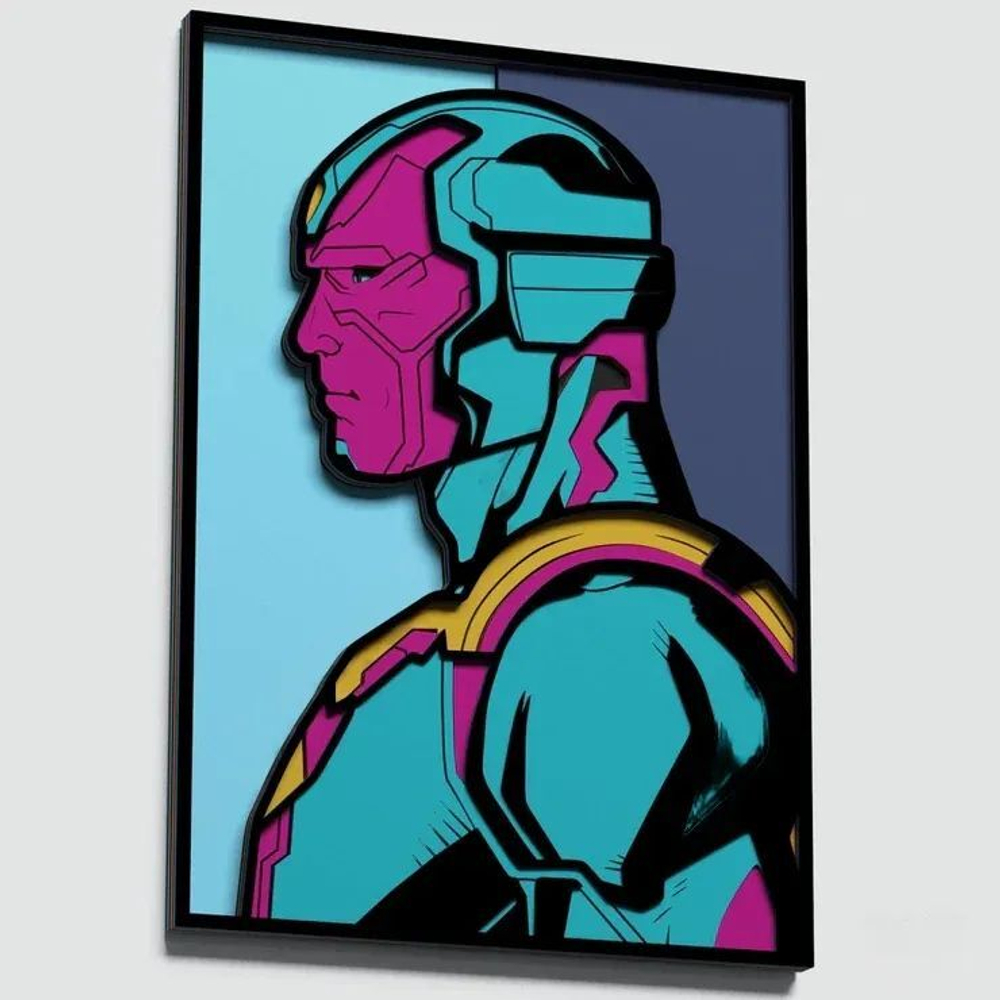3D Картина по номерам из дерева Вижн, 38x50 см