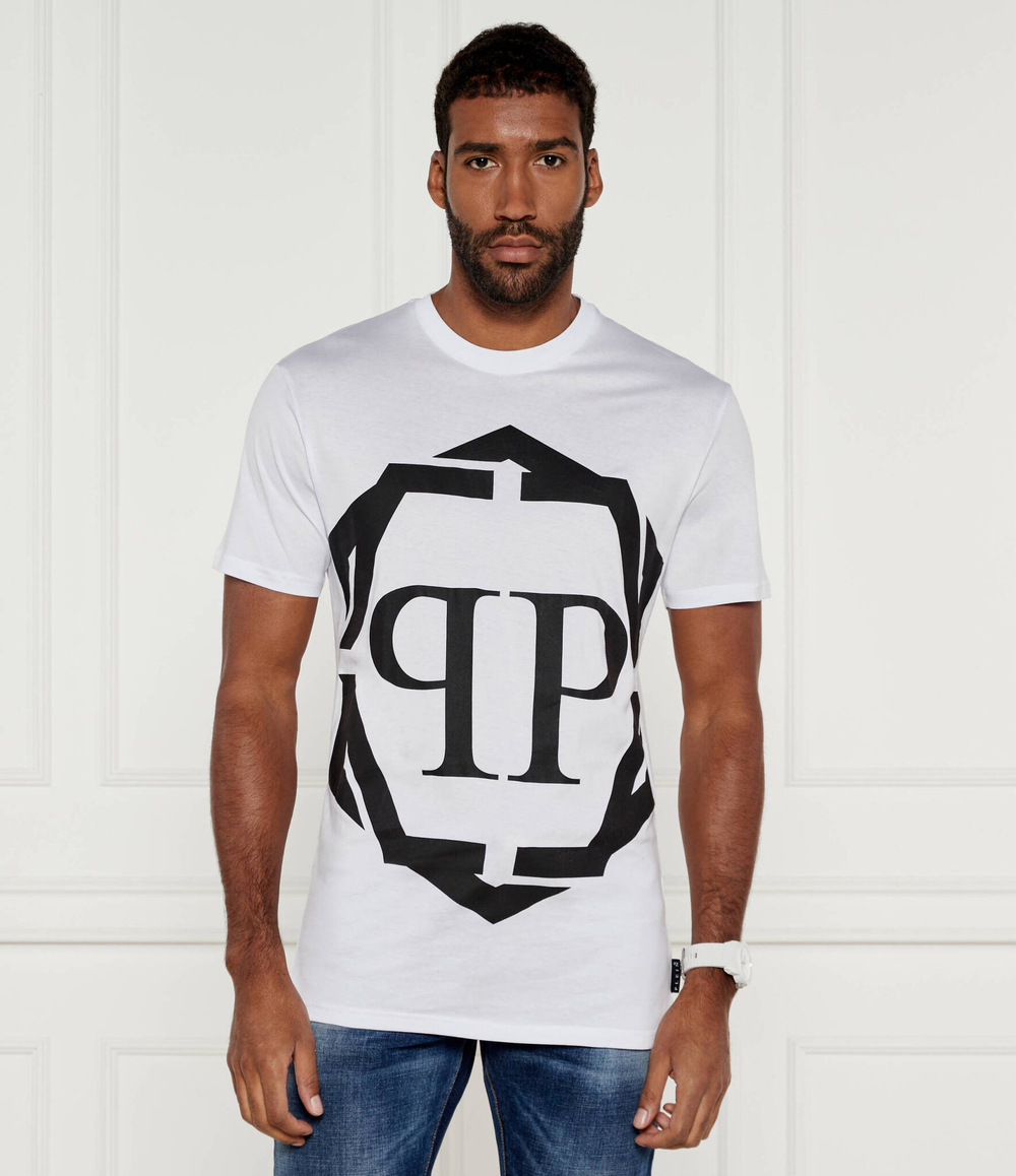 Футболка Hexagon Philipp Plein - белый(MTK7795 PJY002N)