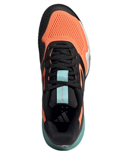 Мужские кроссовки теннисные Adidas Barricade 14 M - flash aqua/core black/lucid orange