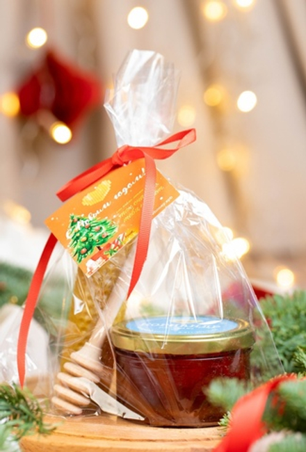 Набор №9 "Мёд 235гр + ложка + свеча"