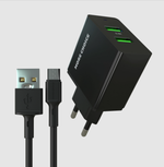 Зарядное устройство USB +кабель MicroUSB More Choice NC11M (2USB)