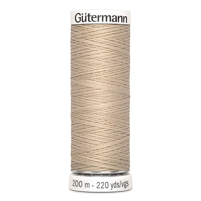 01 Нить Sew-All 100/200 м для всех материалов, 100% полиэстер Gutermann 748277 (198 св.кремово-розовый)