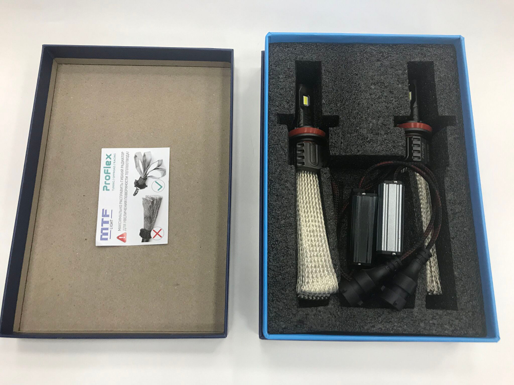 Светодиодные лампы MTF Light H11/H8/H9/H16 ProFlex MAX 45W, 4500lm, 12-24V, 6000K (к-т 2шт.)