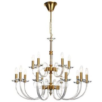 Люстра подвесная 15*Е14 1050/03/15P бронза Glass Stilfort