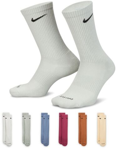 Носки теннисные Nike Everyday Plus Cushion Crew Socks 6P - разноцветный