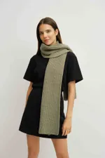 Шарф Weme вязаный оливковый