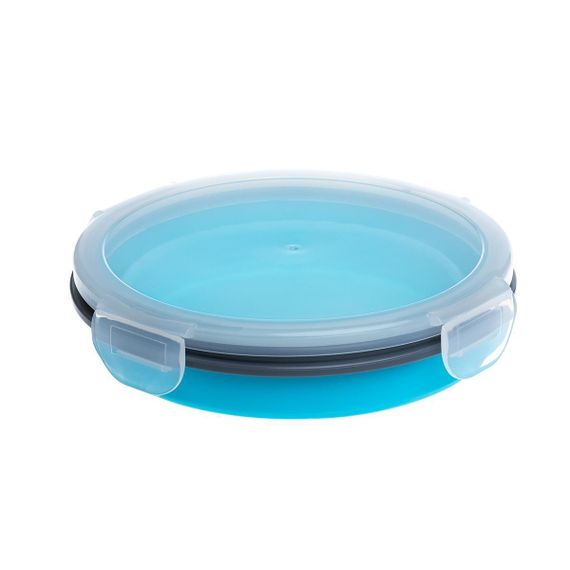 Контейнер силиконовый складной PREMIER 670мл с крышкой-защелкой (PR-FH020)