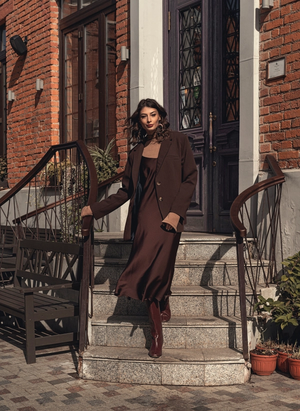 Комбинация двусторонняя изумруд-шоколад 