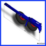 Тележка для транспортировки лодки складная