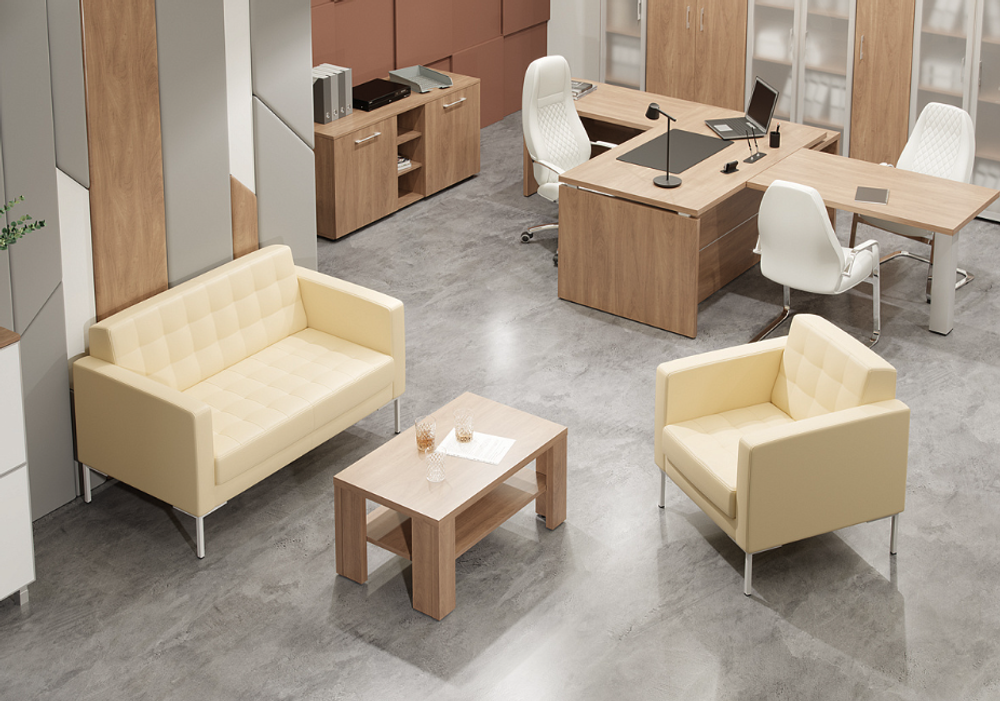 Секция с подлокотником трехместная ФОРЕСТ