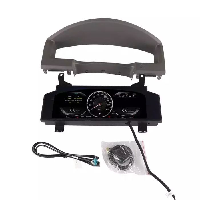 Электронная панель приборов Toyoya Land Cruiser 200 2015-2021 - Kuberg NH-LCD-T02 с сенсорным LCD / ЖК 12.3" экраном QLED