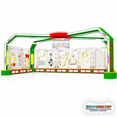 Шаропад для игровой комнаты «Мятно-арбузный мир», 8×3×3 м