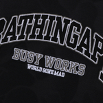 A Bathing Ape Bathing Ape Embroidered Logo Cotton Футболка черный