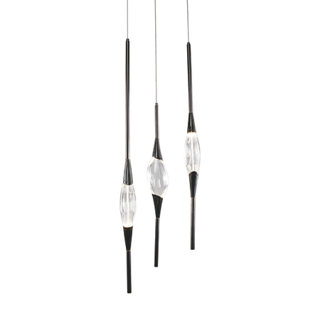 Подвесной светильник Pezzo 3 pearl black