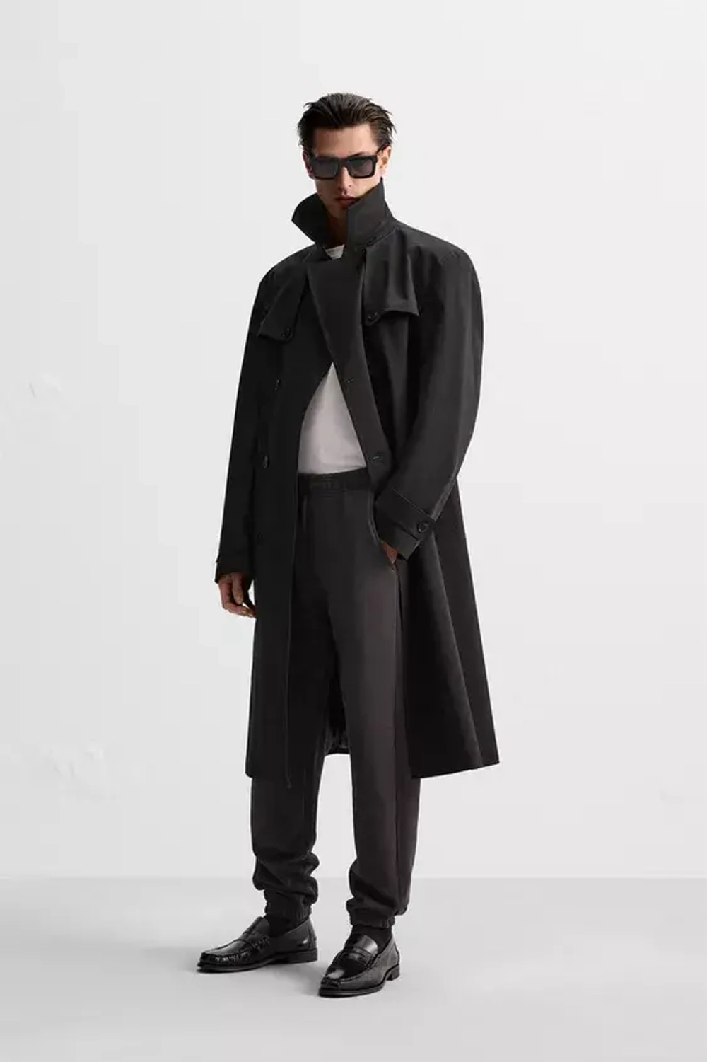 ZARA БРЮКИ-ДЖОГГЕРЫ, АНТРАЦИТОВО-СЕРЫЙ