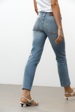 Джинсы bootcut cropped с высокой посадкой — zw collection