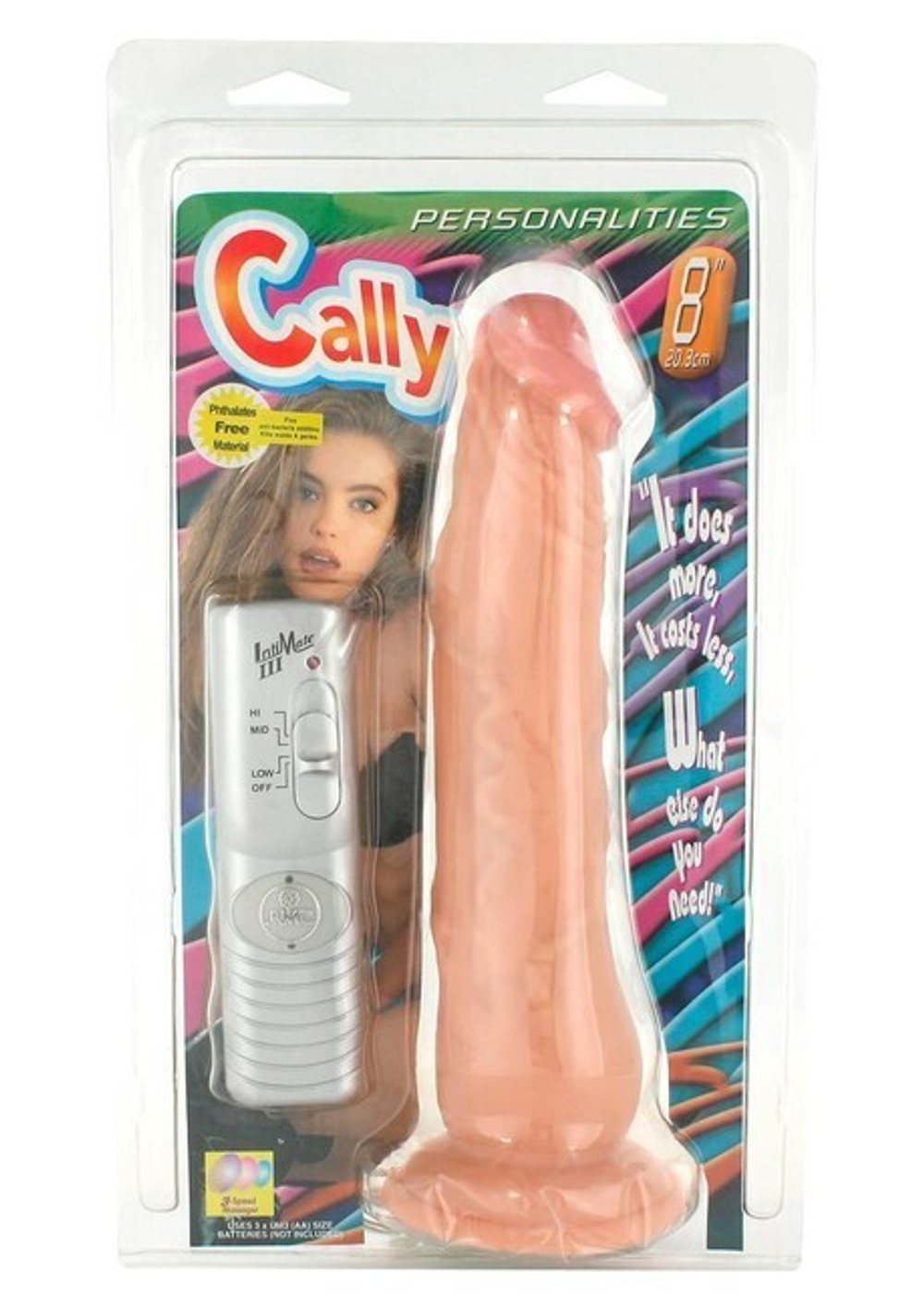 Гибкий вибратор Cally (21 см , телесный) (Цвет: телесный)
