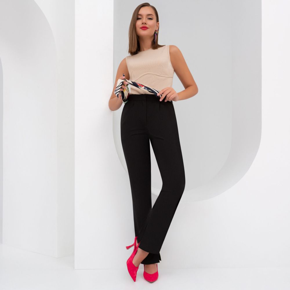 Брюки Деловые аккорды (тотал-блэк) Charutti (Акция)