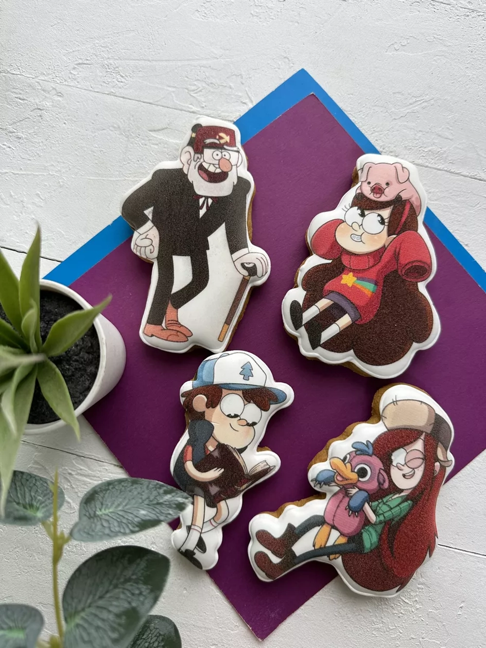 Пряники на торт имбирные Гравити Фолз