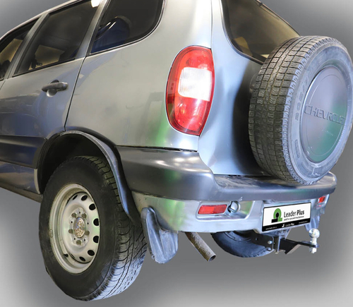 Фаркоп Лидер-Плюс (под квадрат) для Шевроле Нива / NIVA TRAVEL с электрикой Smart и сертифкатом в комплекте арт.(VAZ-18E+smart)