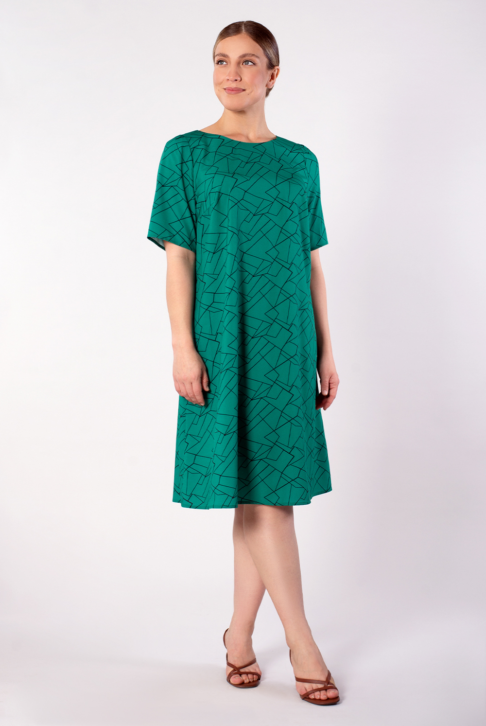 Платье женское 4028ВП, графика #176Гри054028ВП