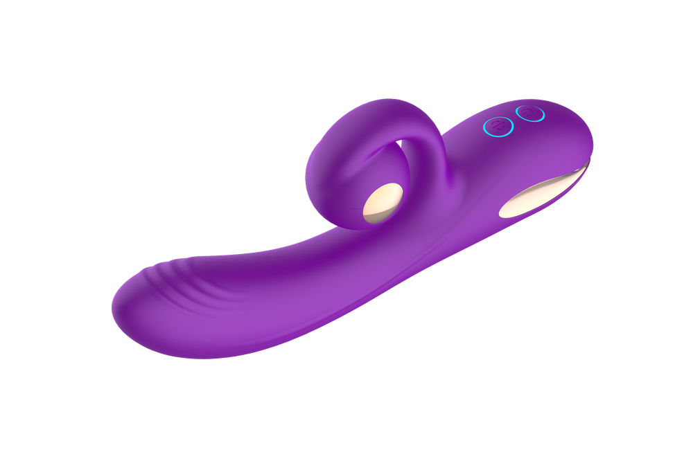 Силиконовый вибратор-кролик с функцией вращения SW3052-purple