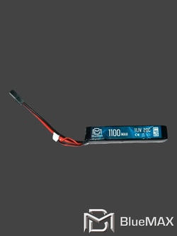 Аккумулятор BlueMAX Li-Po 11.1V 1100 mAh 20C Stick, Mini Tamiya (102x21x14,5 мм)