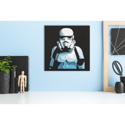 3D картина по номерам Штурмовик, Звездные войны (Star wars),SamCraft, подарочный набор для творчества, многослойное панно из дерева для раскрашивания