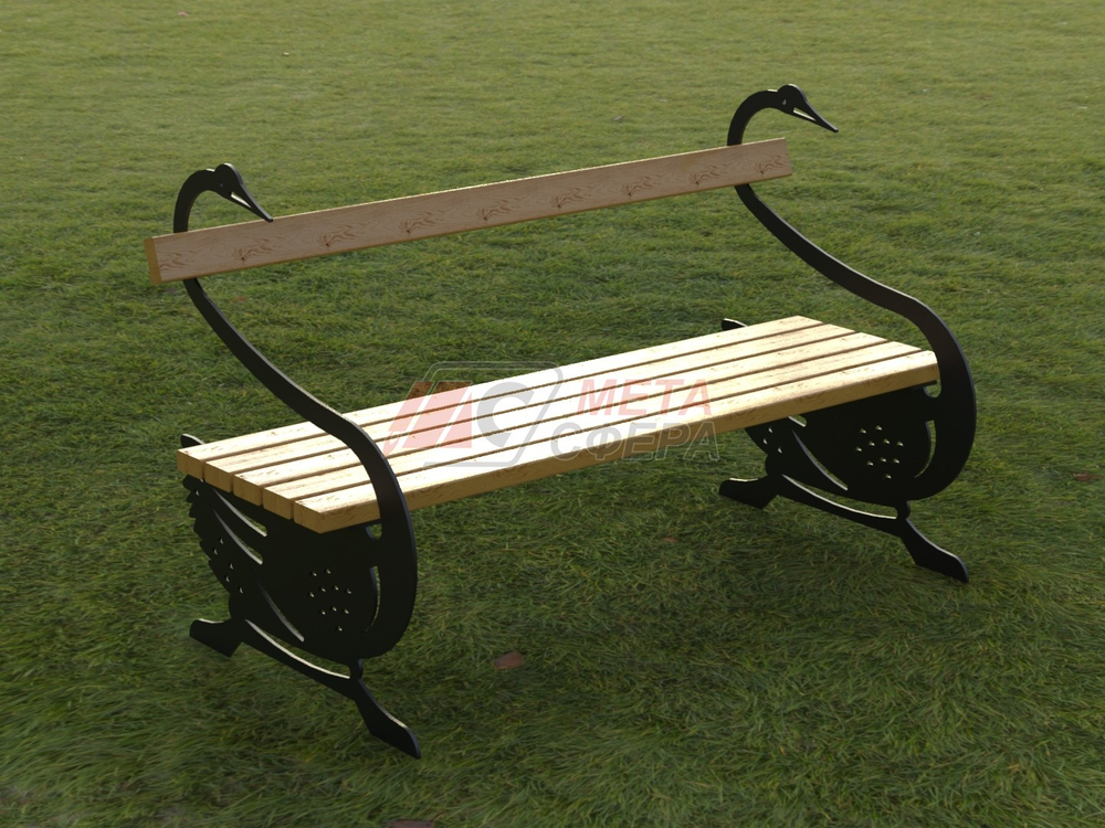 Скамейка Лебедь