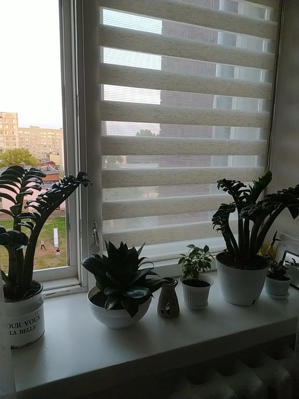 Рулонная штора - День-Ночь - ТМ "УЮТ" - ткань: "Канзас" - цвет: "натуральный"