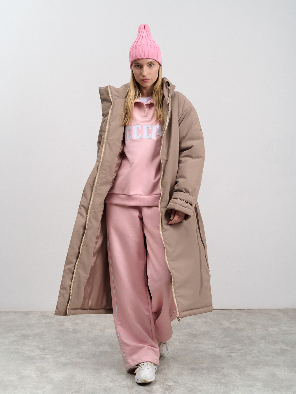 Пальто женское демисезонное "Ливерпуль" бежевый